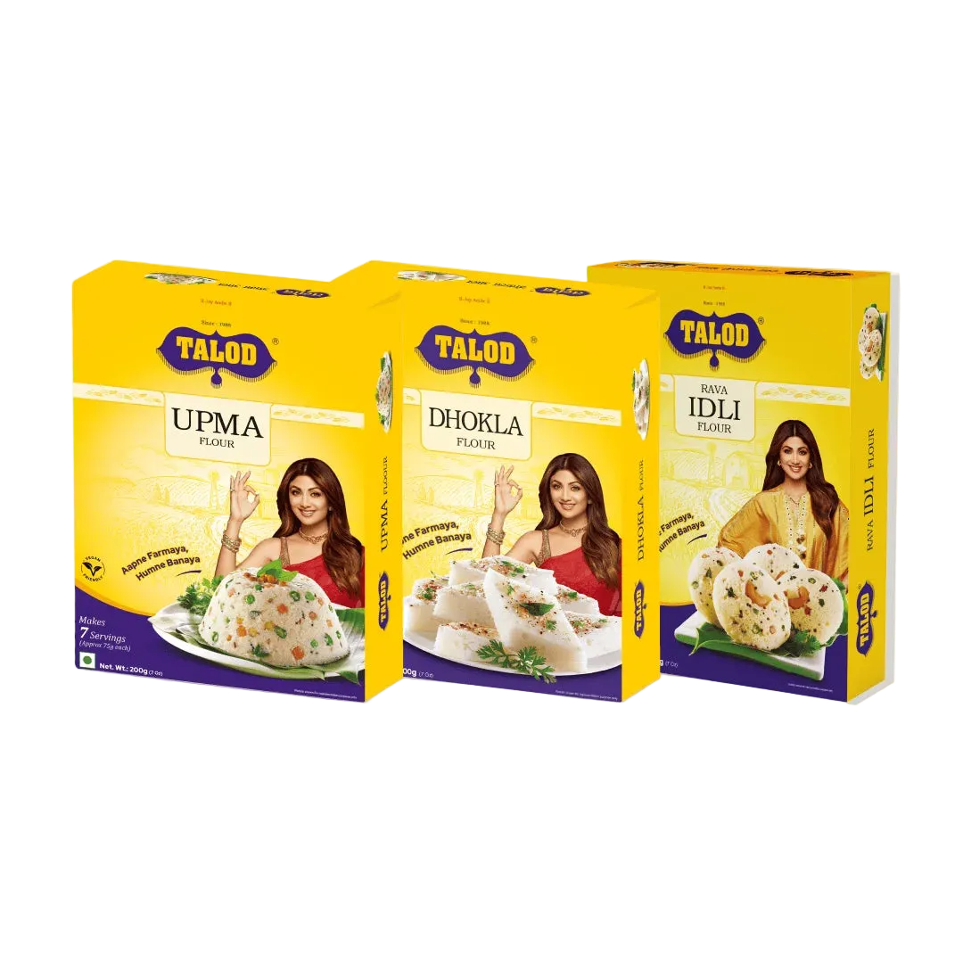 Instant Mix Diet Combo | Upma, Dhokla, Rava Idli | 200 g * 3 pack