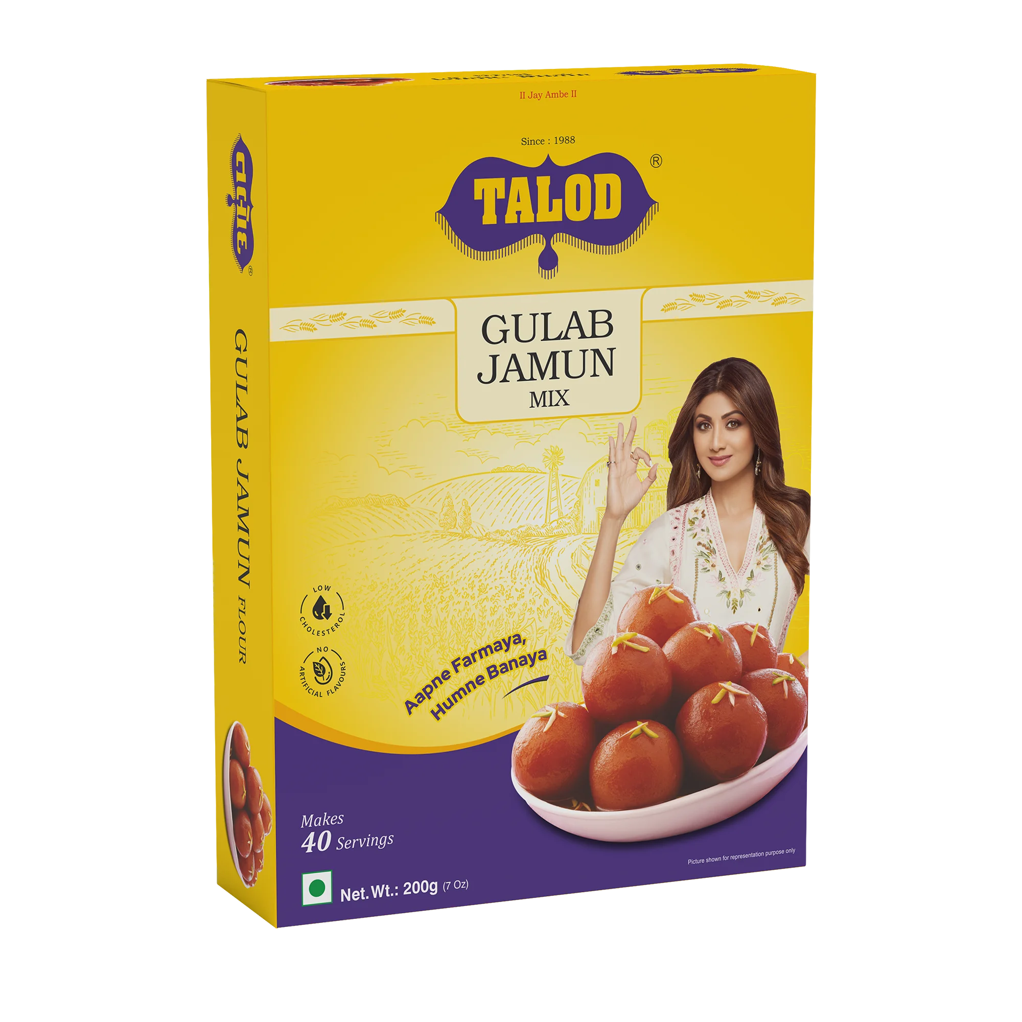 Gulab Jamun Flour Instant Mix– Healthy & Tasty, Makes 40 Servings, 200g