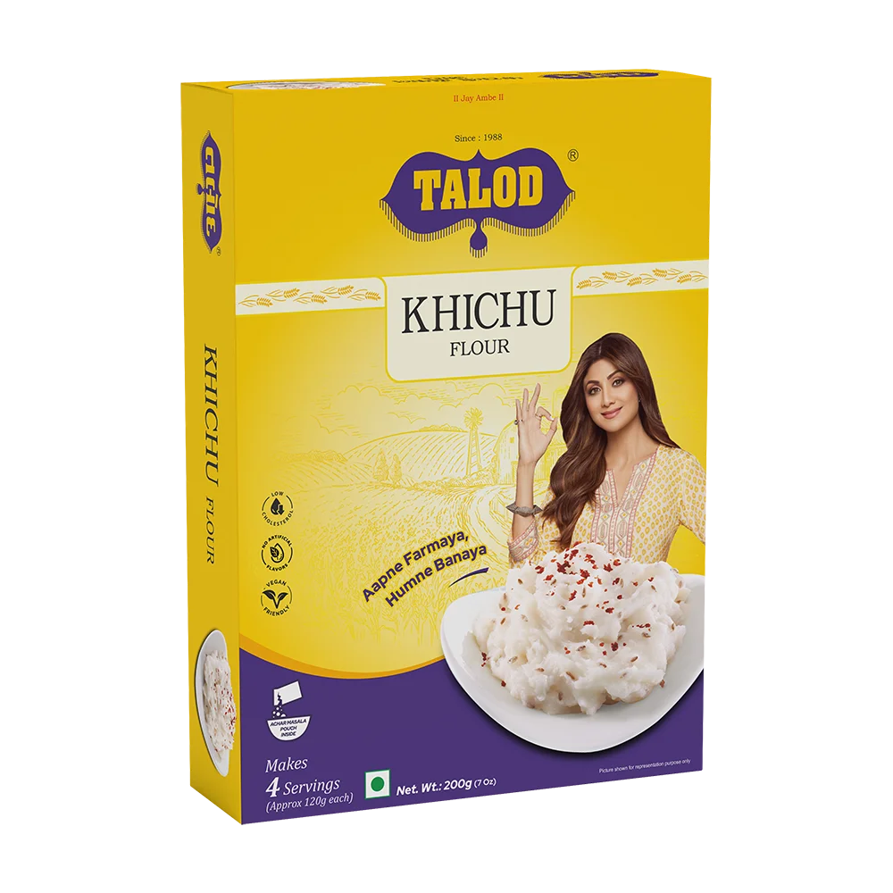 Khichu Instant Mix Flour – Healthy & Tasty, Makes 4 Servings, 200g