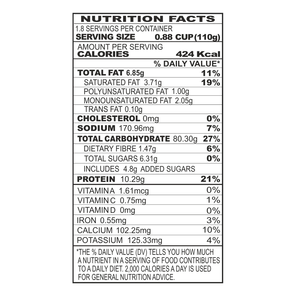 Upma Instant Mix Flour – Healthy & Tasty, Makes 7 Servings, 200g