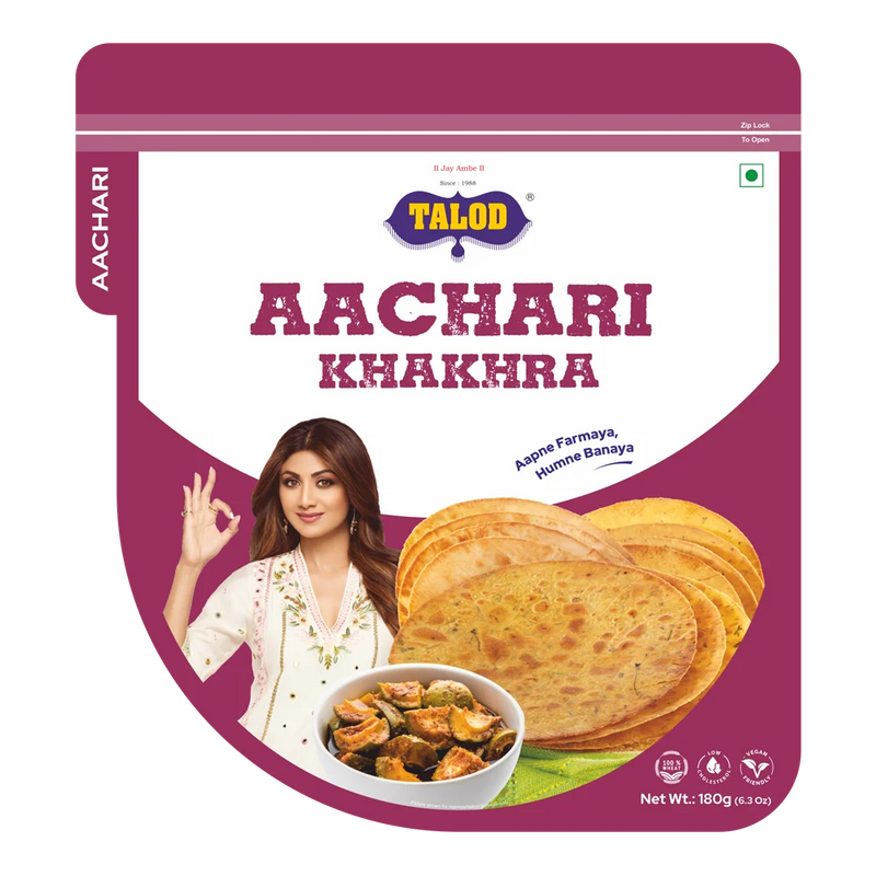 Achari Khakhra – Healthy & Tasty, 180g
