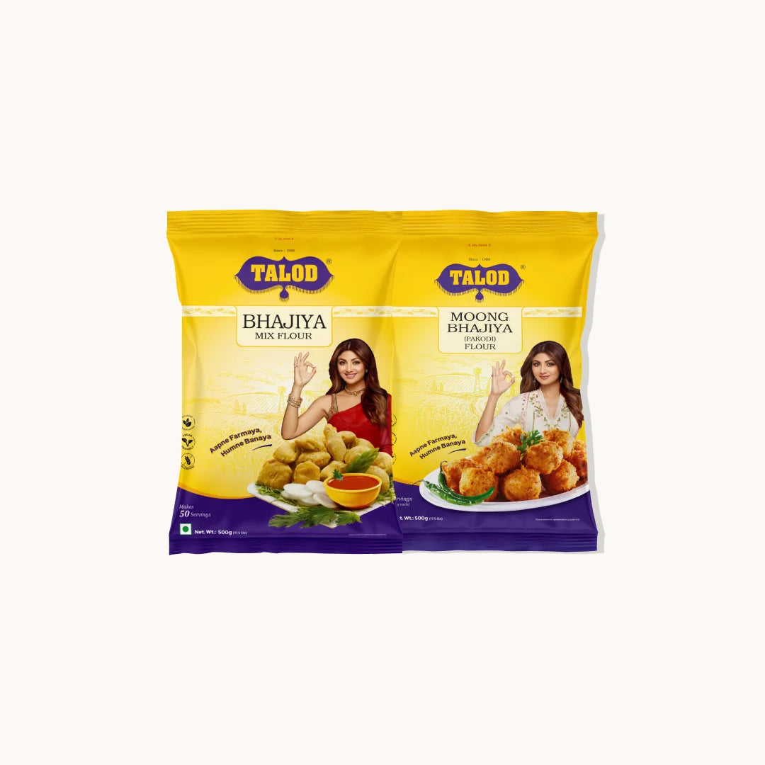 Bhajiya Combo | Bhajiya Mix and Moong Bhajiya | 500 g * 2 Pack