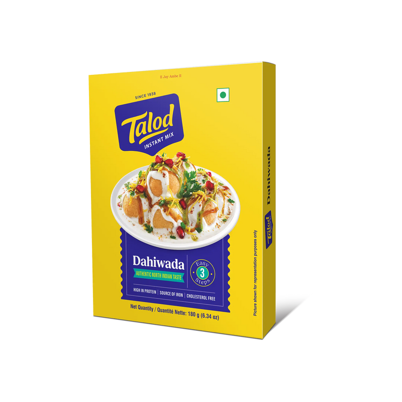 Dahiwada Instant Mix Flour – Healthy & Tasty, Makes 18 Servings, 180g