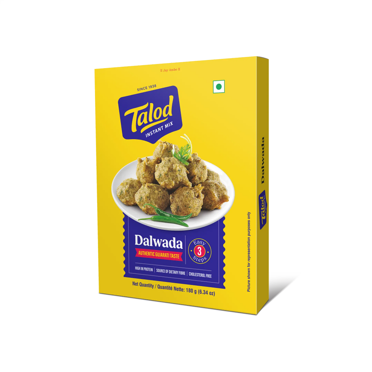 Dalwada Instant Mix Flour – Healthy &amp; Tasty, Makes 21 Servings, 180g