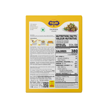 Dalwada Flour – Healthy &amp; Tasty, Makes 400g