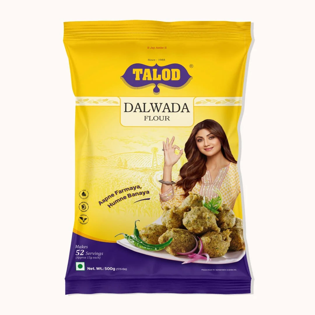 Dalwada Flour – Healthy &amp; Tasty, Makes 52 Servings, 500g