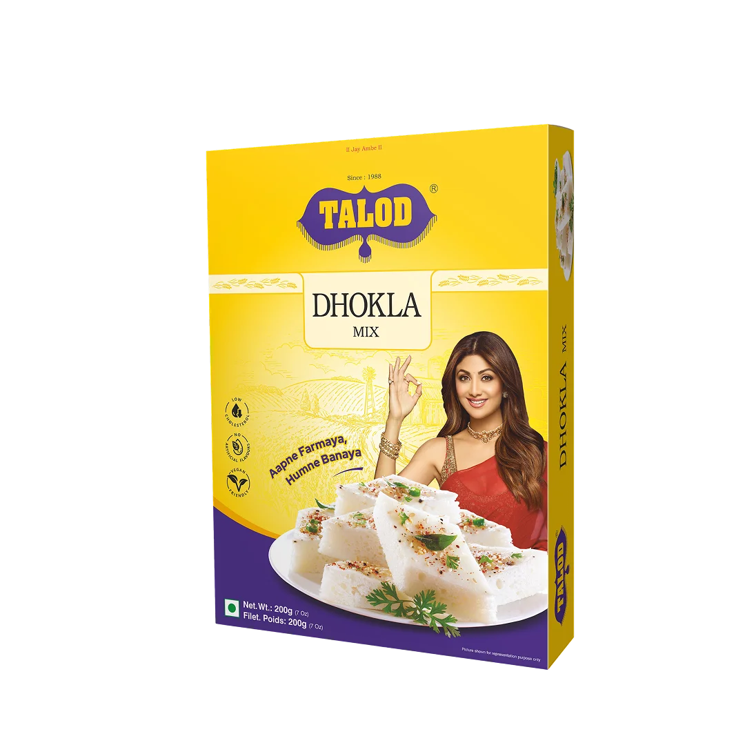 Dhokla Instant Mix Flour - Healthy &amp; Tasty, Makes 36 Servings, 200g