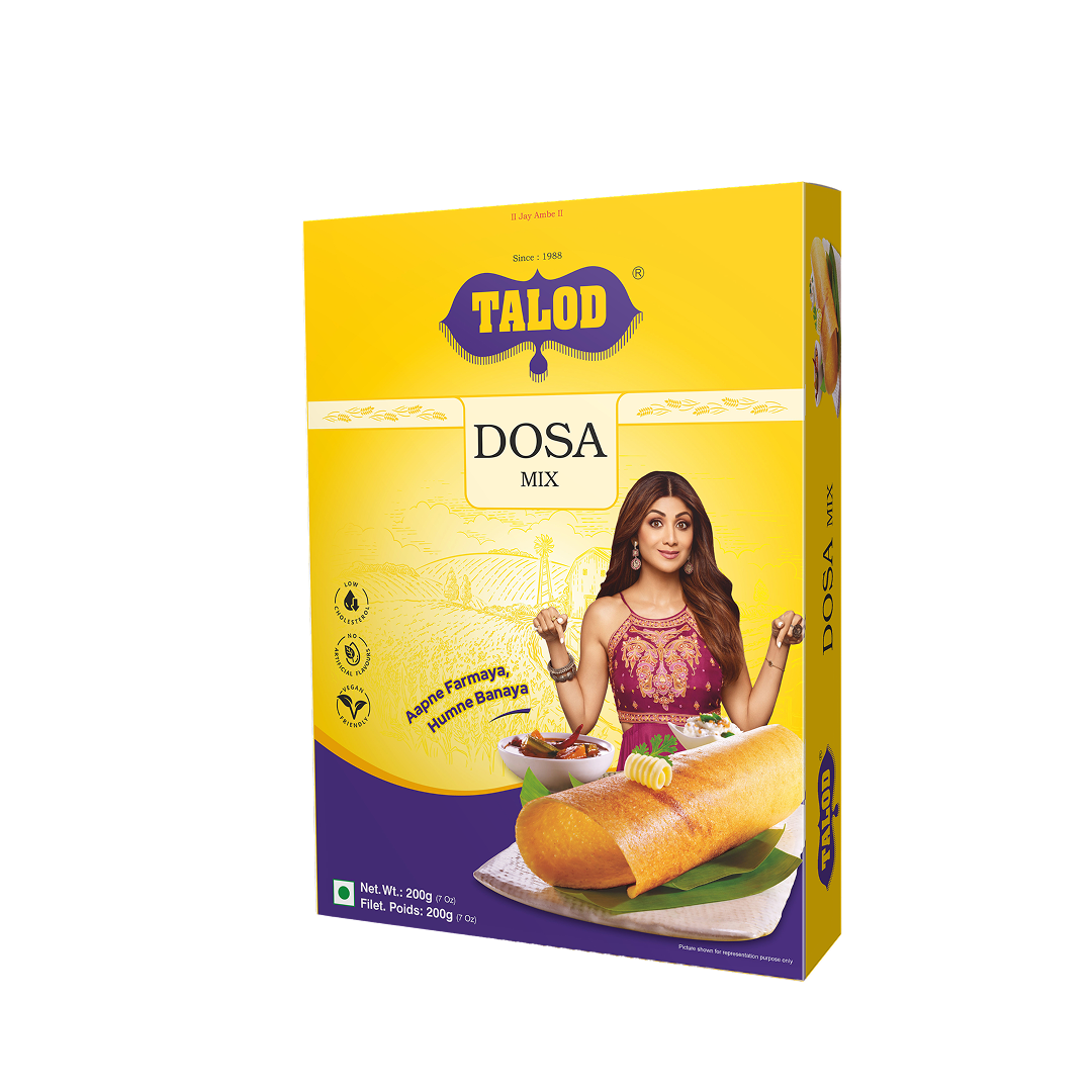 Dosa Instant Mix Flour - Healthy & Tasty, Makes 8 Servings, 200g
