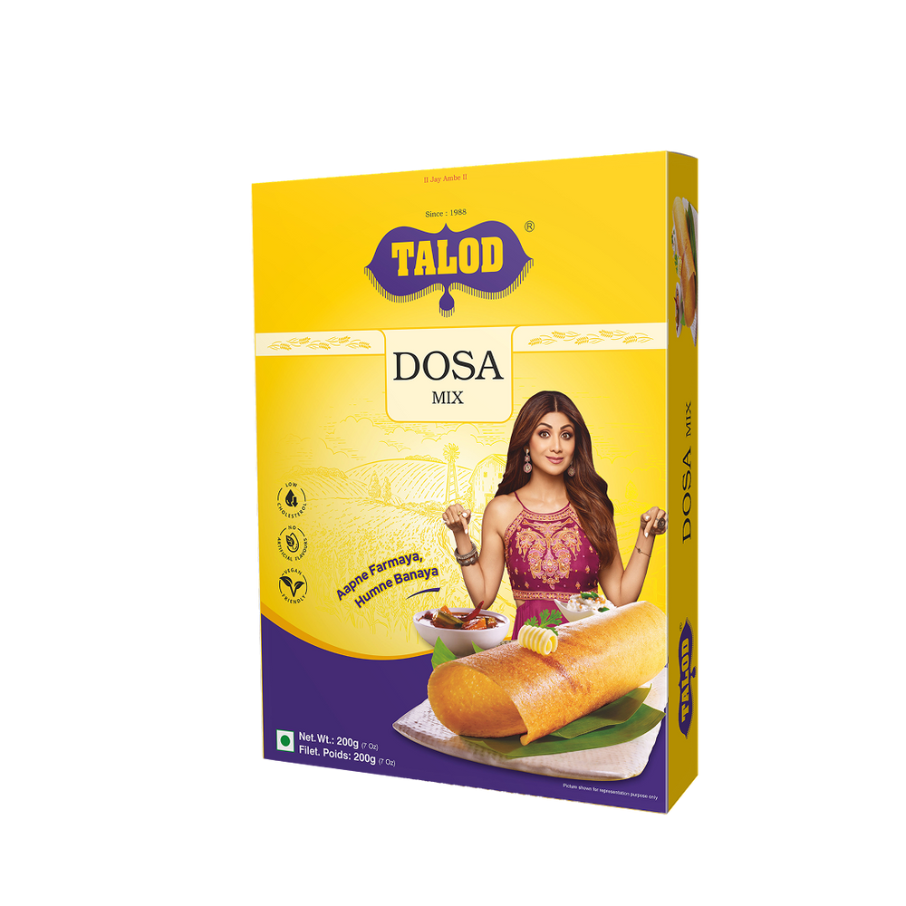 Dosa Instant Mix Flour - Healthy & Tasty, Makes 8 Servings, 200g