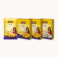 Khaman Dhokla Combo | Nylon Khaman * 2, Vatidal Khaman * 1, Dhokla * 1 | 200 g * 4 pack