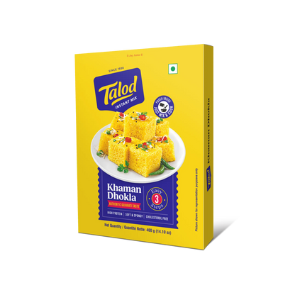 Khaman Dhokla Instant Mix Flour - Healthy &amp; Tasty, Makes 400g