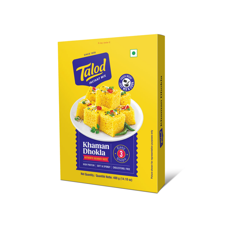 Khaman Dhokla Instant Mix Flour - Healthy & Tasty, Makes 400g