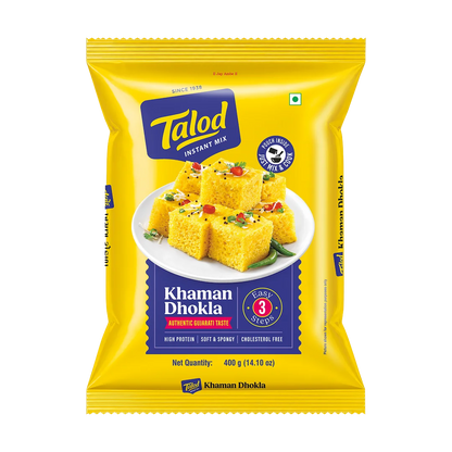 Khaman Dhokla Instant Mix Flour - Healthy &amp; Tasty, Makes 400g