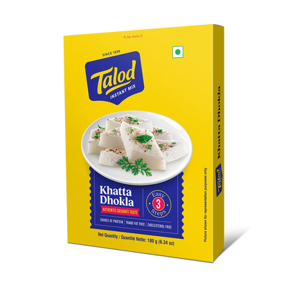 Khatta Dhokla Instant Mix Flour - Healthy &amp; Tasty, Makes 40 Servings, 180g