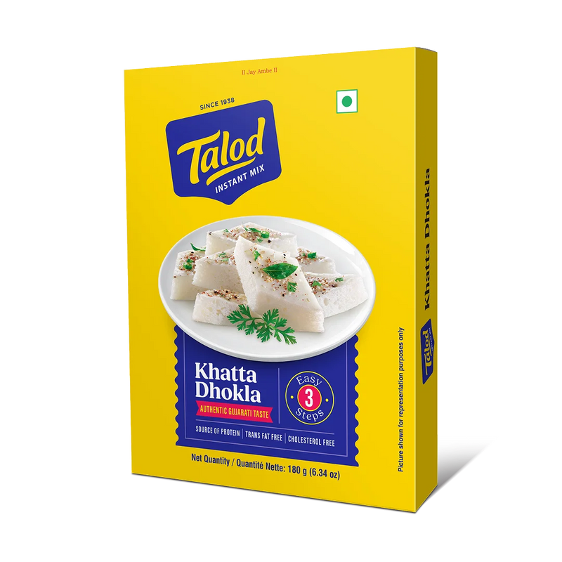 Khatta Dhokla Instant Mix Flour - Healthy & Tasty, Makes 40 Servings, 180g
