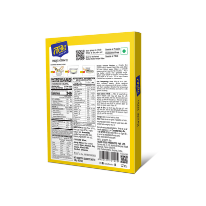 Khatta Dhokla Instant Mix Flour - Healthy &amp; Tasty, Makes 40 Servings, 180g