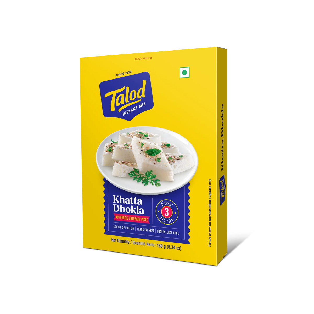 Khatta Dhokla Instant Mix Flour - Healthy &amp; Tasty, Makes 40 Servings, 180g
