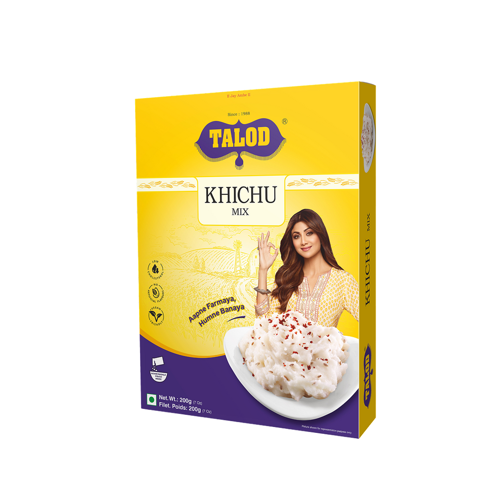 Khichu Instant Mix Flour – Healthy & Tasty, Makes 4 Servings, 200g