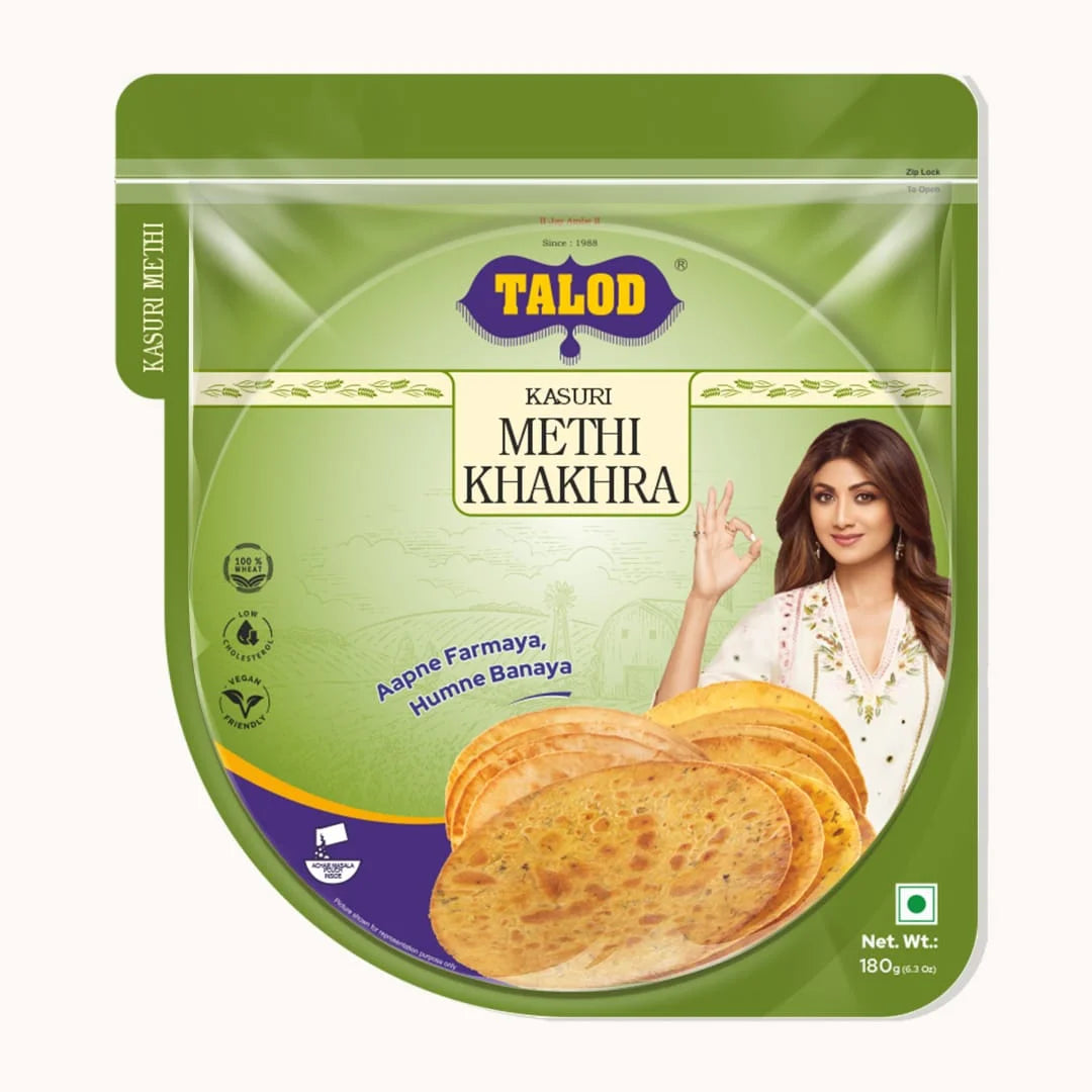 Kasuri Methi Khakhra – Healthy &amp; Tasty, 180g
