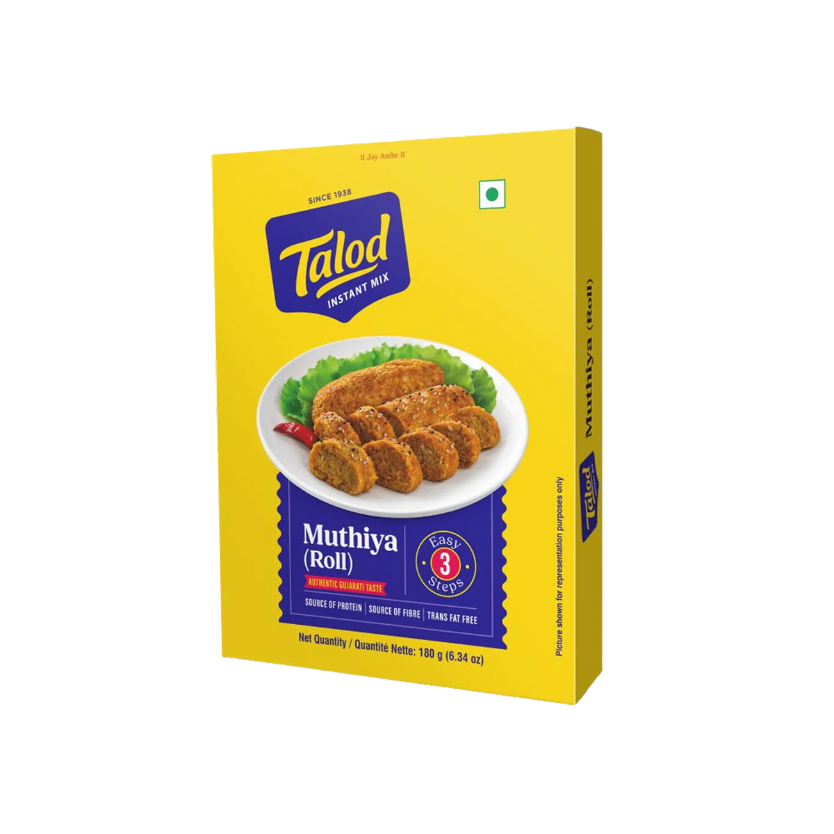 Muthiya Instant Mix Flour – Healthy &amp; Tasty, Makes 45 Servings, 180g
