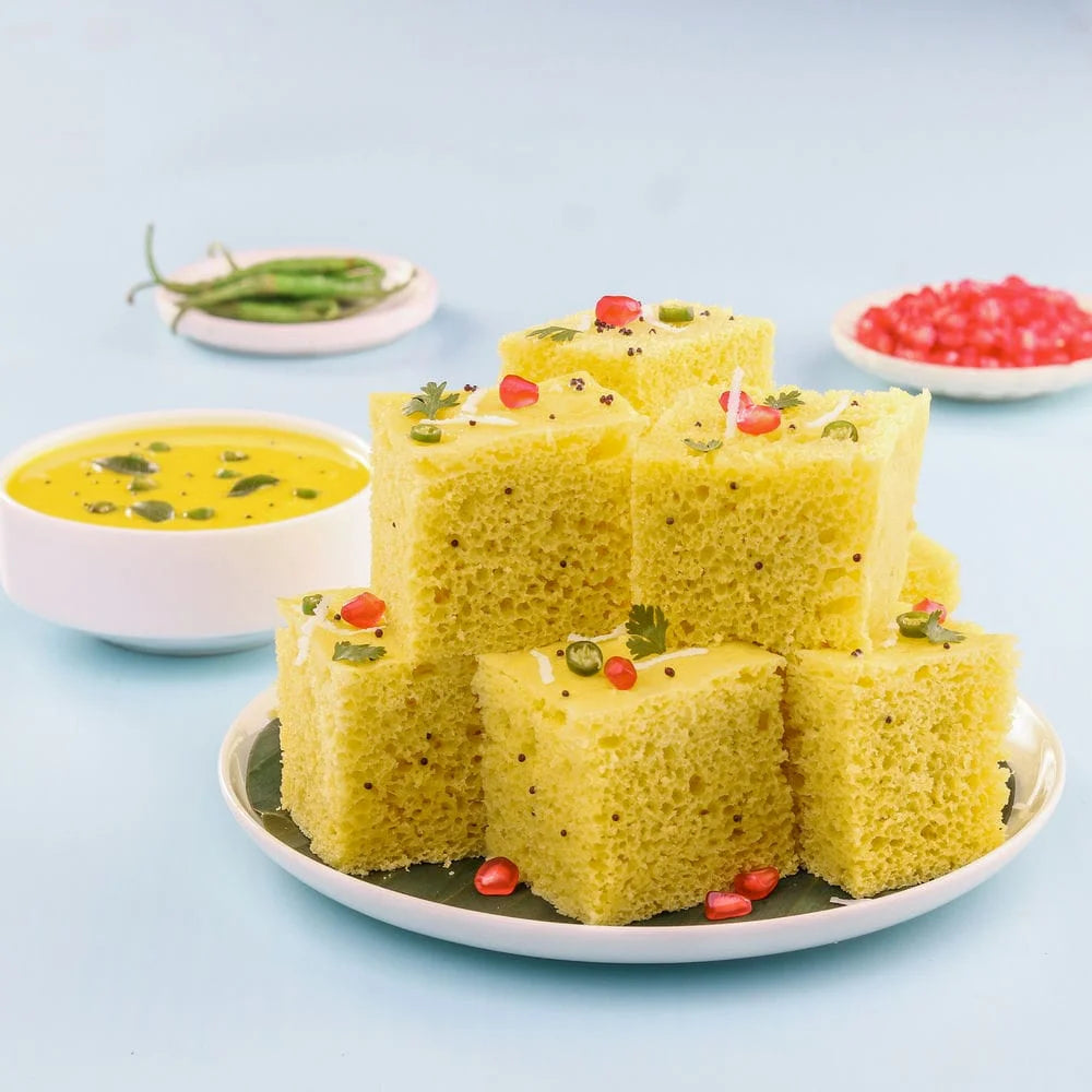 Khaman Dhokla Instant Mix Flour - Healthy &amp; Tasty, Makes 400g