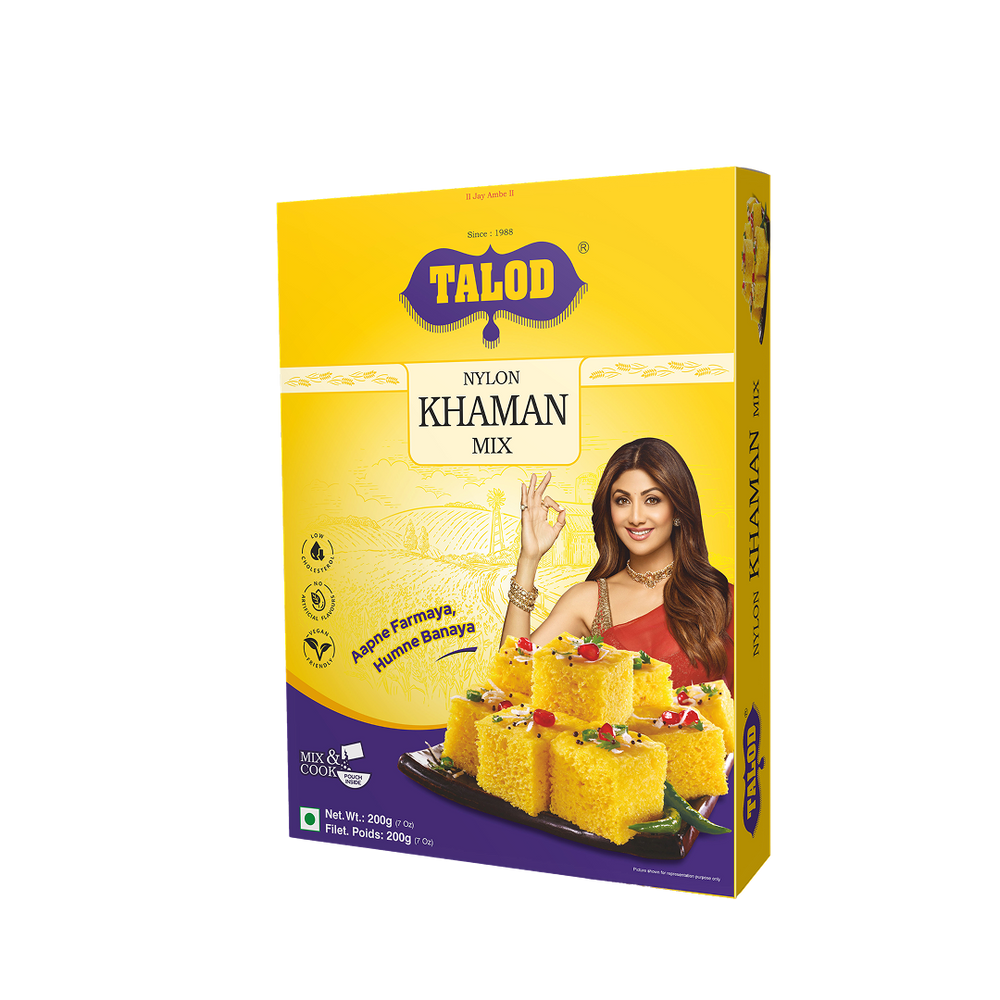 Nylon Khaman Instant Mix Flour - Healthy & Tasty, Makes 25 Servings, 200g