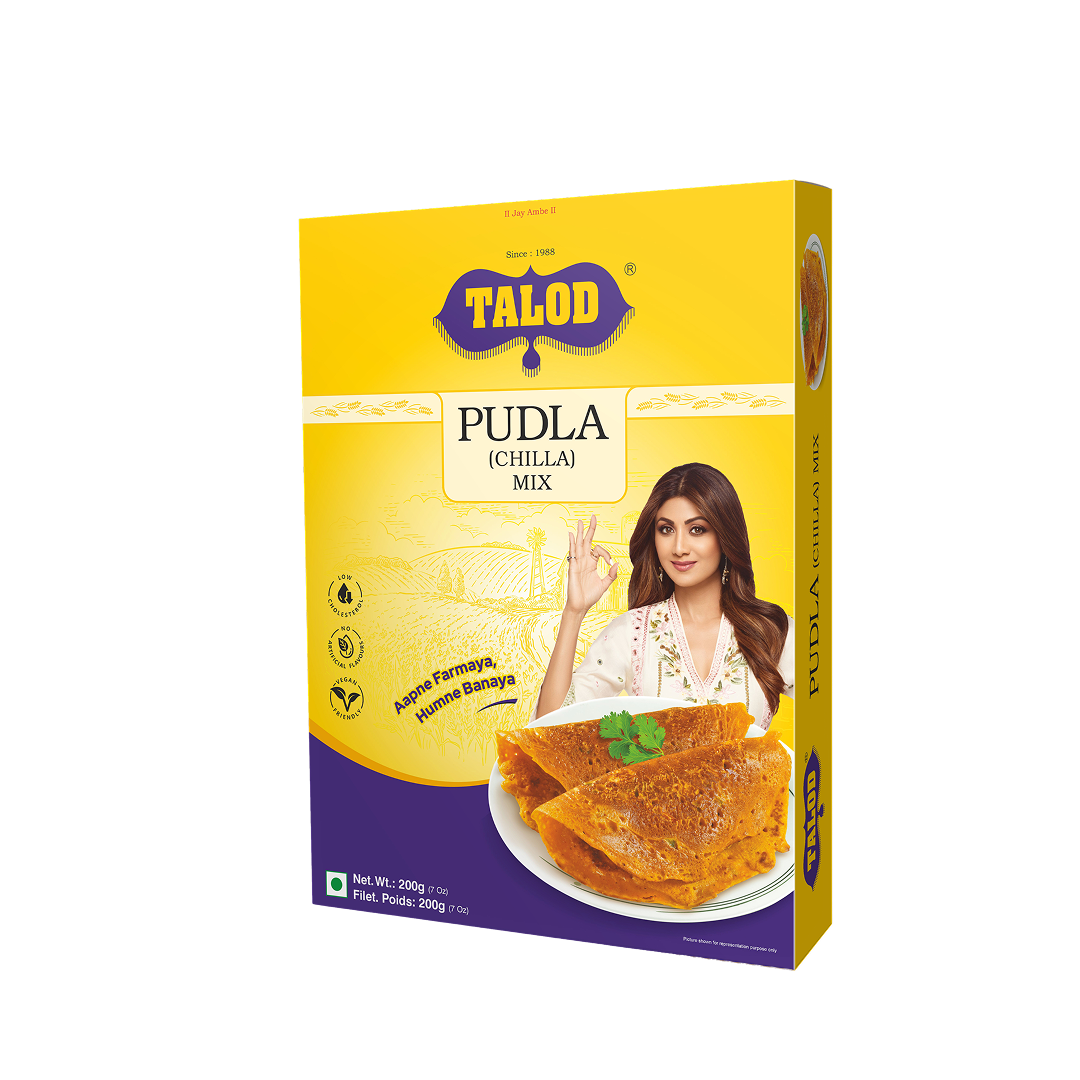Pudla (Chilla) Instant Mix Flour – Healthy &amp; Tasty, Makes 8 Servings, 200g