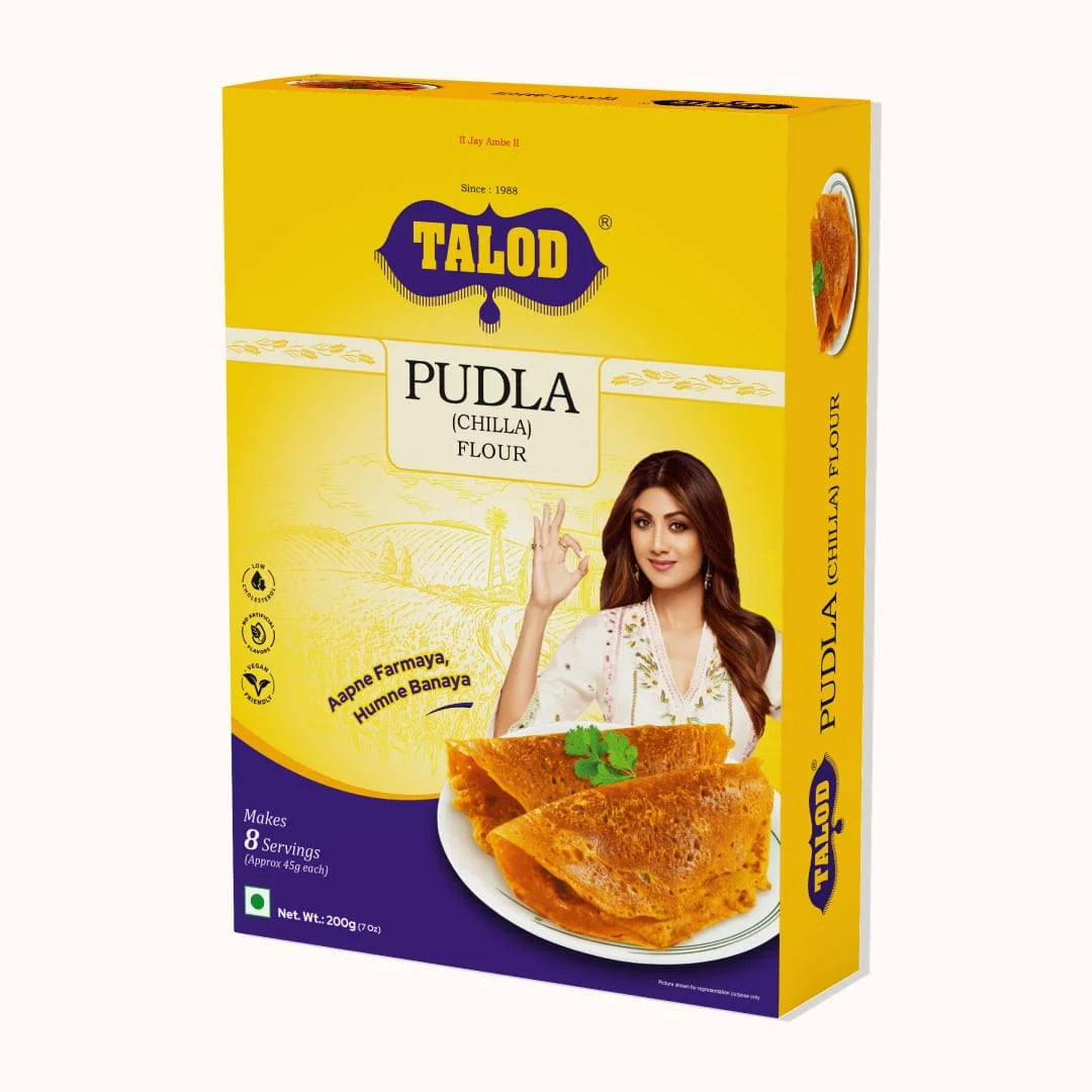 Pudla (Chilla) Flour – Healthy &amp; Tasty, Makes 8 Servings, 200g