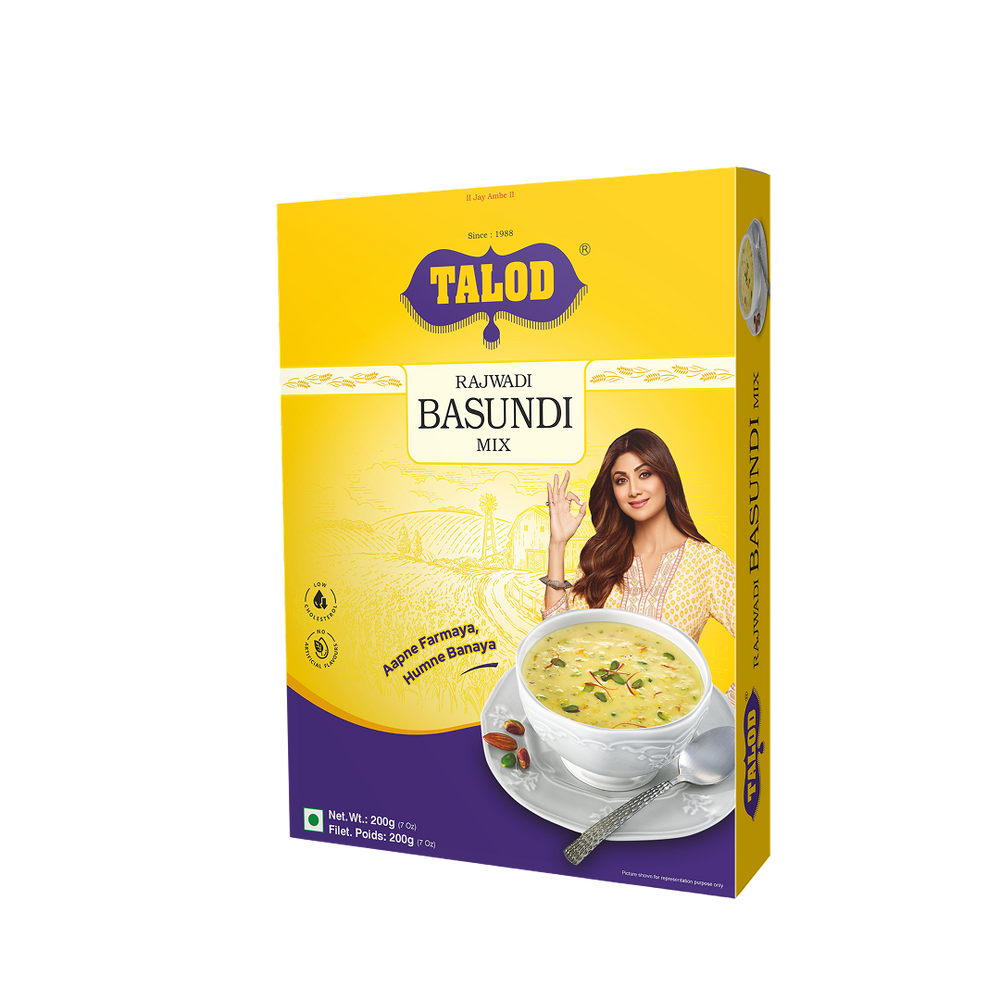 Rajwadi Basundi Instant Mix – Healthy & Tasty, Makes 7 Servings, 200g