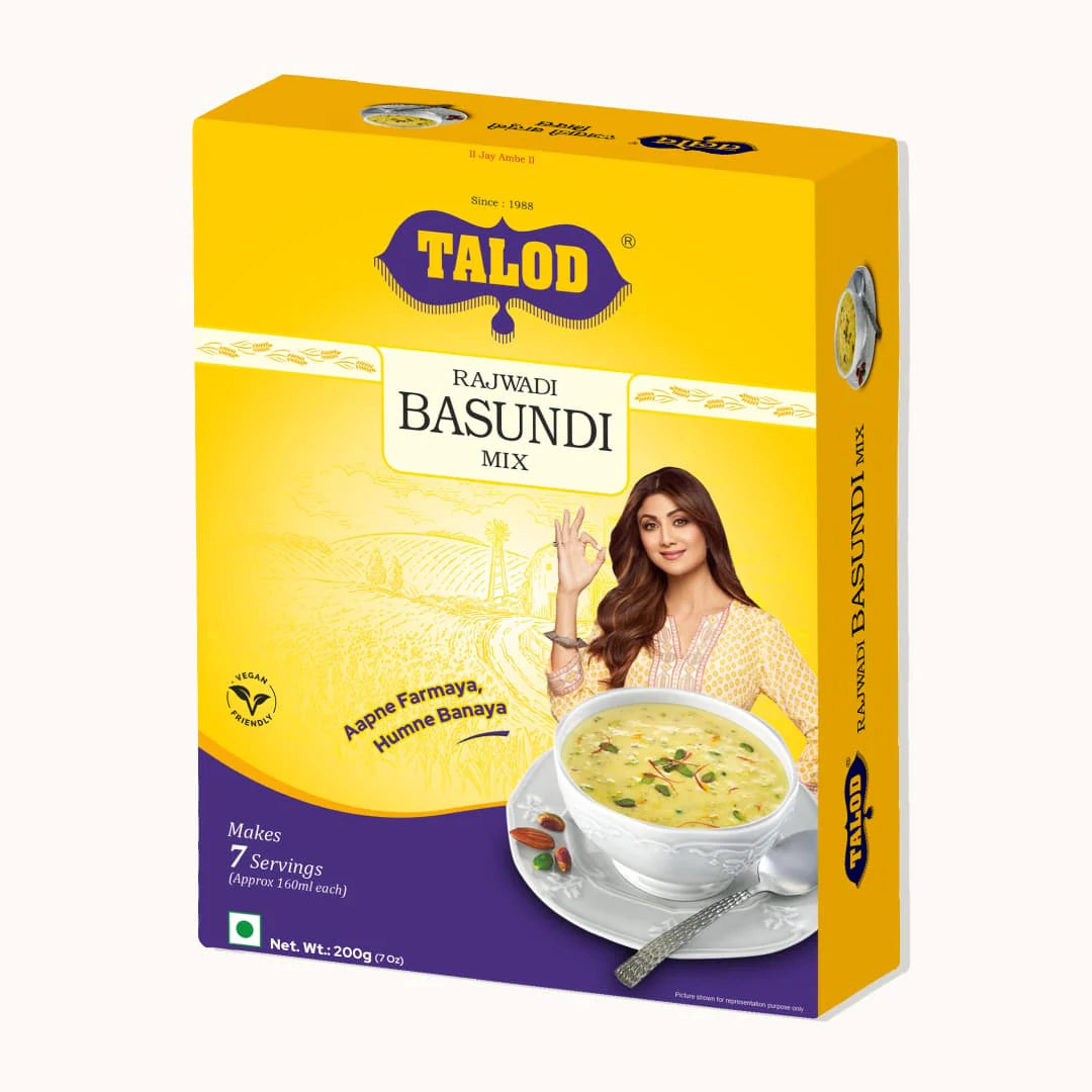 Rajwadi Basundi Mix – Healthy &amp; Tasty, Makes 7 Servings, 200g
