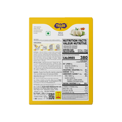 Rice Idli Instant Mix Flour – Healthy &amp; Tasty, Makes 400g