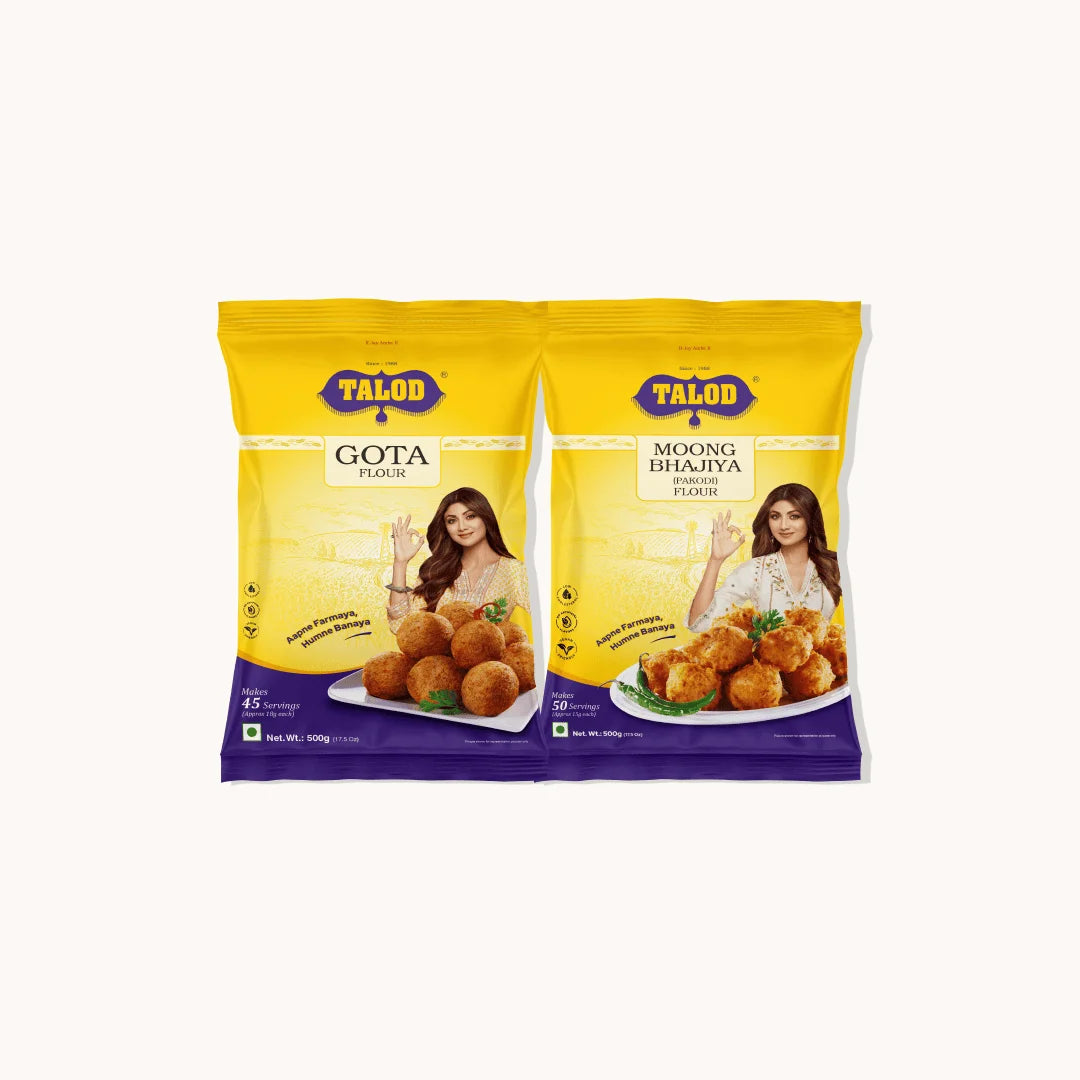 Spicy Combo | Gota, Moong Bhajiya | 500 g * 2 Pack