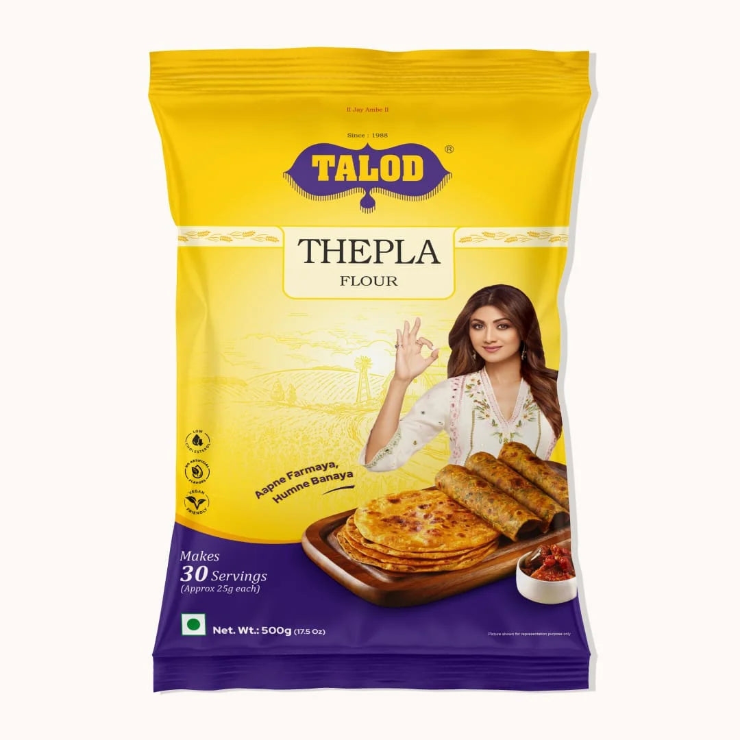 Thepla Flour – Healthy &amp; Tasty, Makes 30 Servings, 500g