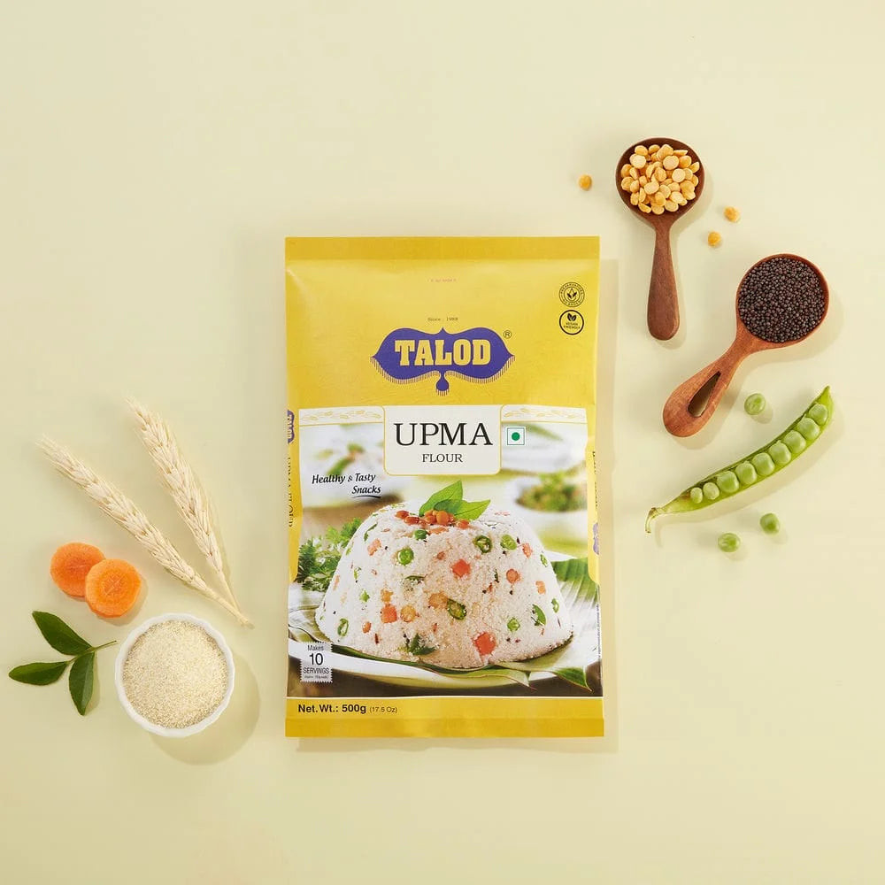 Upma Flour – Healthy &amp; Tasty, Makes 10 Servings, 500g