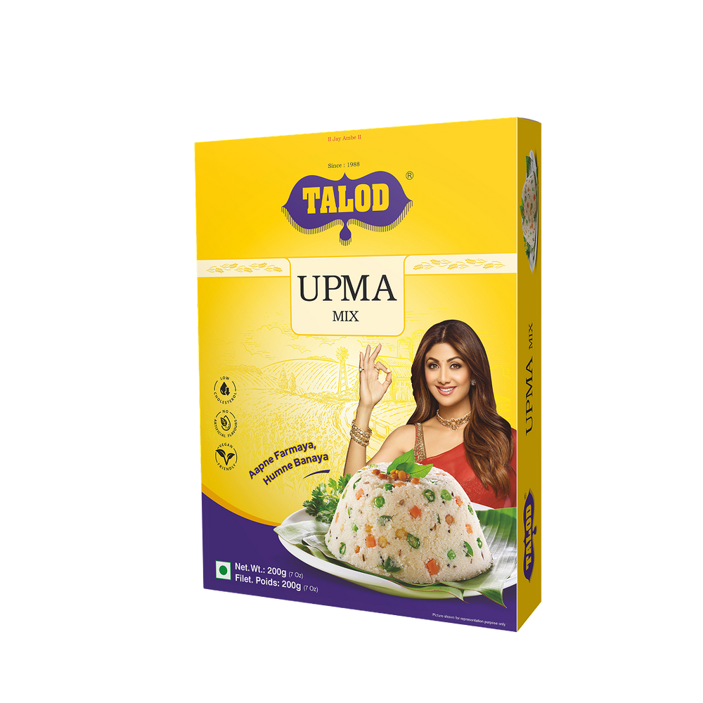 Upma Instant Mix Flour – Healthy & Tasty, Makes 7 Servings, 200g