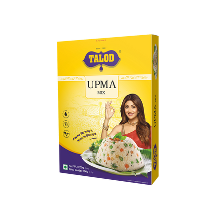 Upma Instant Mix Flour – Healthy &amp; Tasty, Makes 7 Servings, 200g